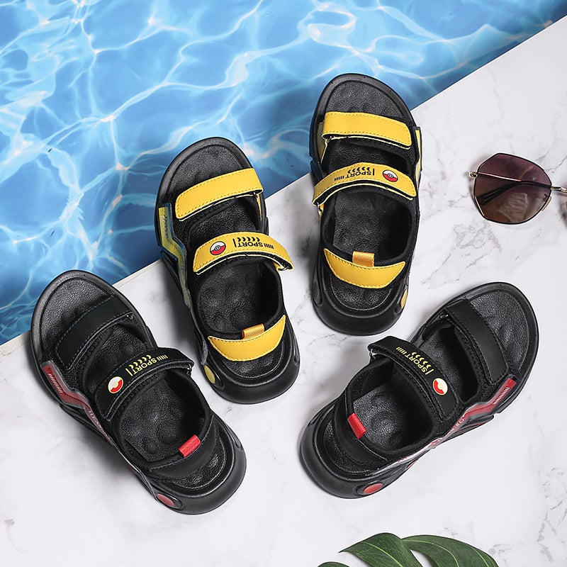 Boys Sports Sandals 2023 Sandals Hollow Light Wear-Resistant Fashion Summer Beach Shoes - Image 3