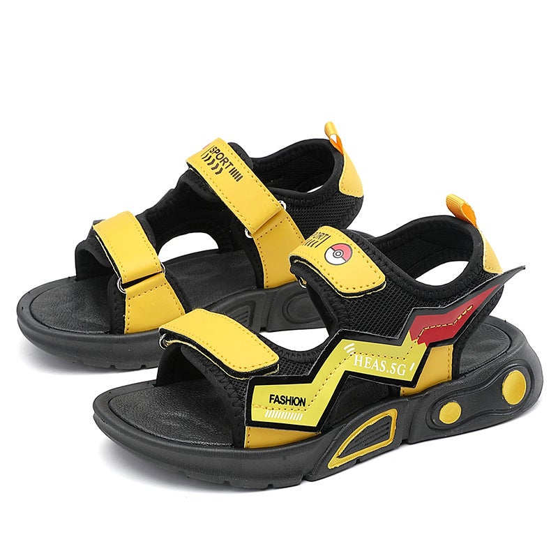 Boys Sports Sandals 2023 Sandals Hollow Light Wear-Resistant Fashion Summer Beach Shoes - Image 1