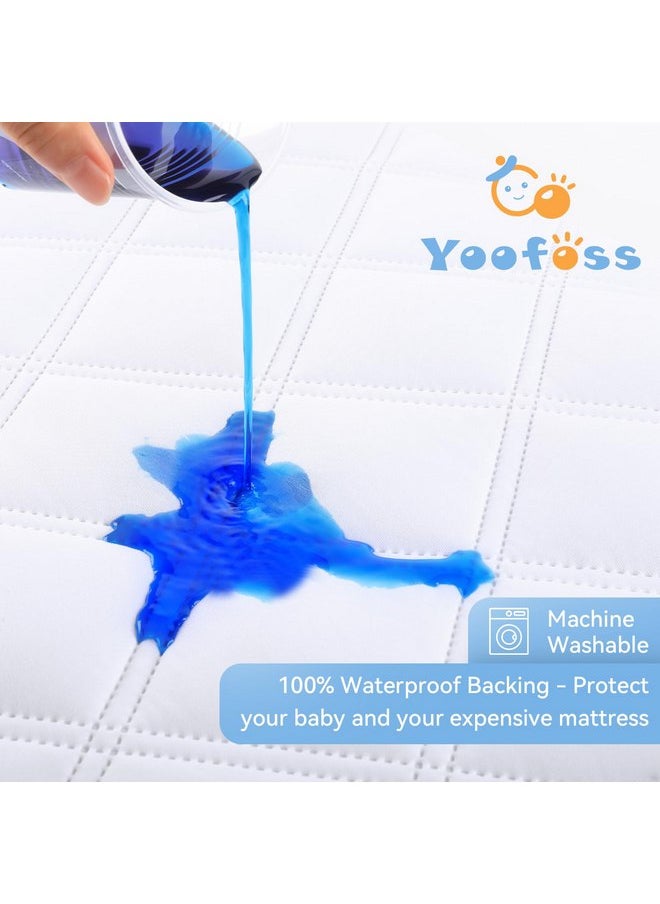 Yoofoss Waterproof Bassinet Mattress Pad Cover 2 Pack Fit for Rectangle Bassinet Mattress, Baby Bassinet Mattress Protector for Boys and Girls 34X19in - pzsku/Z0B862052CE529B5332C5Z/45/_/1737030803/1d3d6722-14df-4728-93aa-33e30803b76a