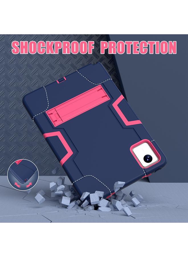 S-TOP Case For Lenovo Tab M11/ Xiaoxin Pad 11 2024 Contrast Color Silicone Hybrid PC Tablet Case with Holder - Image 4