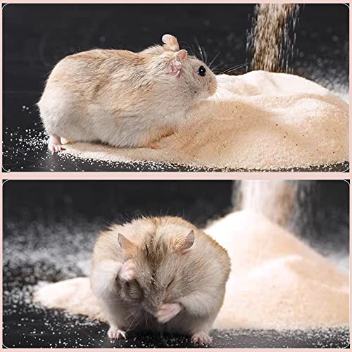 DR.DUDU Hamster Bath Sand, 6.6lb Dust Free Desert Sand or Potty Litter Sand for Hamster Chinchillas Gerbil Syrian Mice Small Animals (Beige) - Image 4