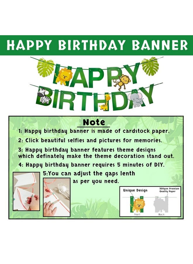 بارتي بروبس ديكورات أعياد الميلاد بطابع الغابة - 85 قطعة ديكورات أعياد الميلاد بطابع الحيوانات | بالونات الحيوانات | عناصر ديكور أعياد الميلاد بطابع رحلات السفاري في الغابة للأطفال | مجموعة ديكورات أعياد الميلاد - Image 4