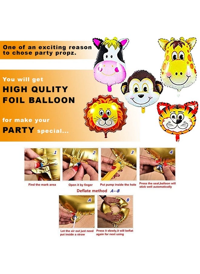 بارتي بروبس ديكورات أعياد الميلاد بطابع الغابة - 85 قطعة ديكورات أعياد الميلاد بطابع الحيوانات | بالونات الحيوانات | عناصر ديكور أعياد الميلاد بطابع رحلات السفاري في الغابة للأطفال | مجموعة ديكورات أعياد الميلاد - Image 5