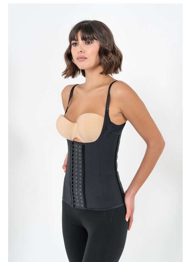 Yamuna Yamuna Suspended Premium Corset with Straps Black Medium  - Image 2