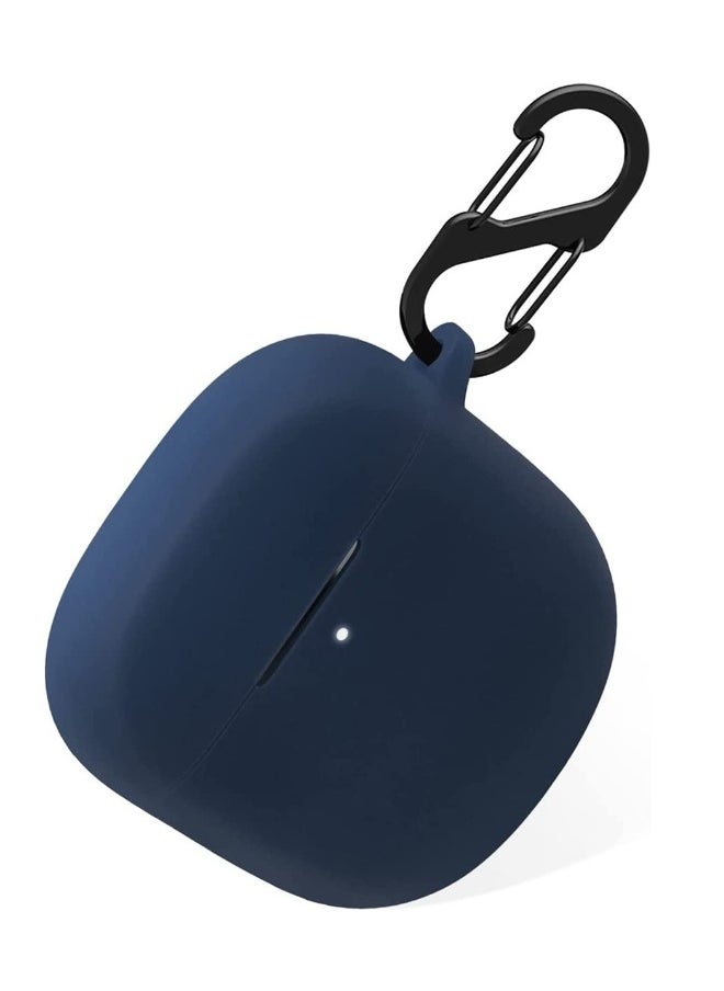 NIBEMINENT - For Bose QuietComfort Earbuds II Case Cover, with Carabiner for Convenient Carrying Silicone Case Compatible with Bose QuietComfort Earbuds II (Blue) - Image 1