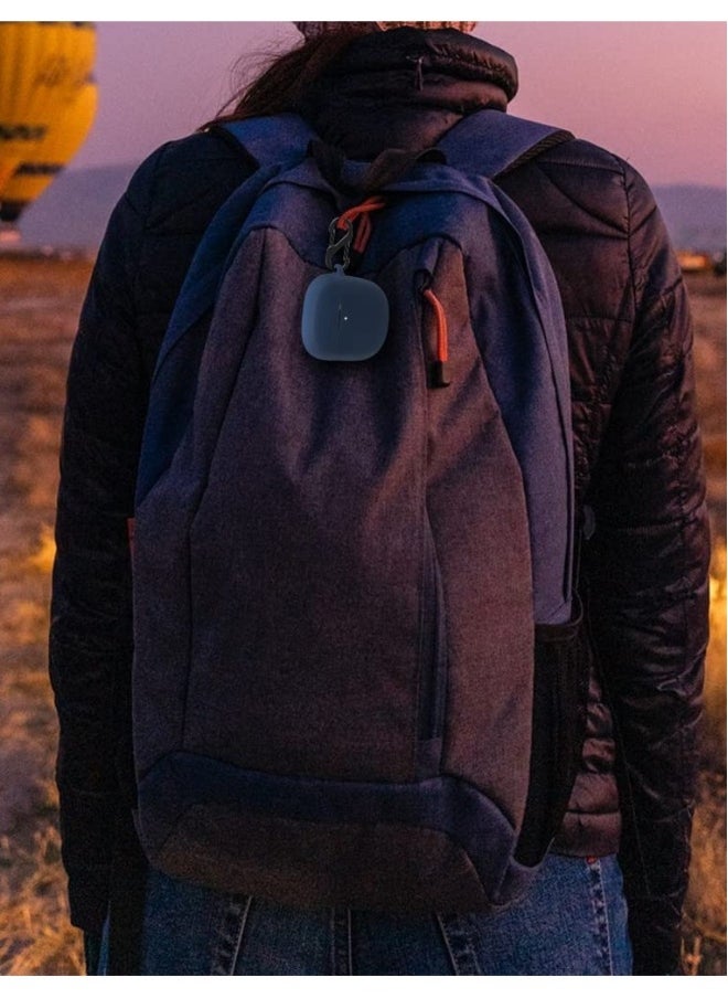 NIBEMINENT - For Bose QuietComfort Earbuds II Case Cover, with Carabiner for Convenient Carrying Silicone Case Compatible with Bose QuietComfort Earbuds II (Blue) - Image 1