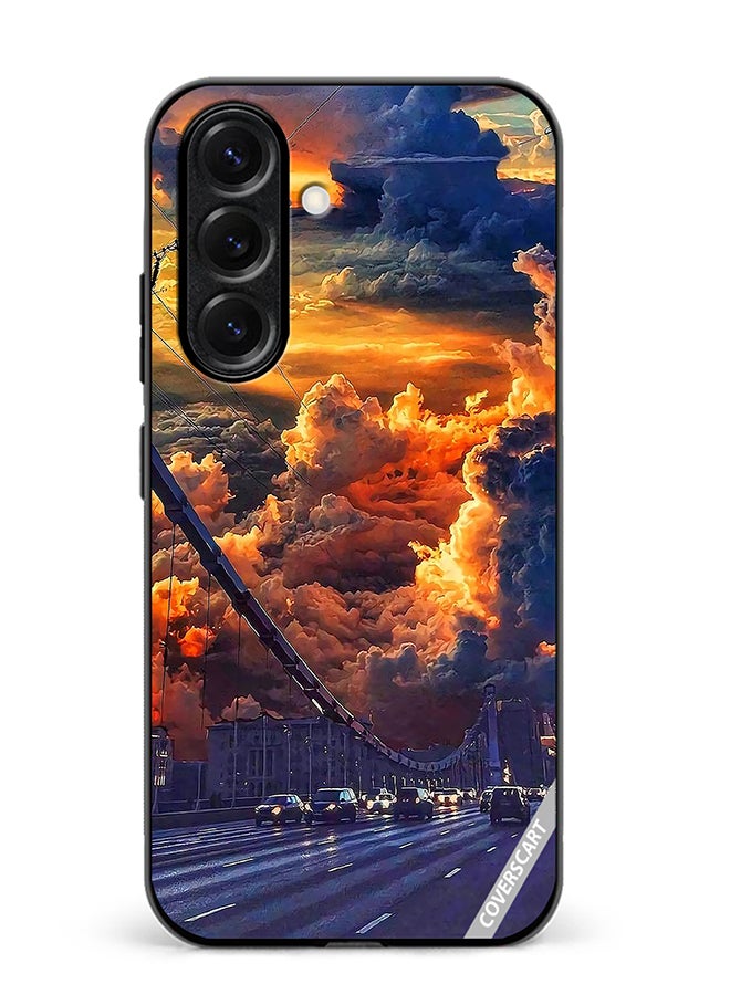 Protective Case Cover For Samsung Galaxy S25 Nature Scenery Design Multicolour