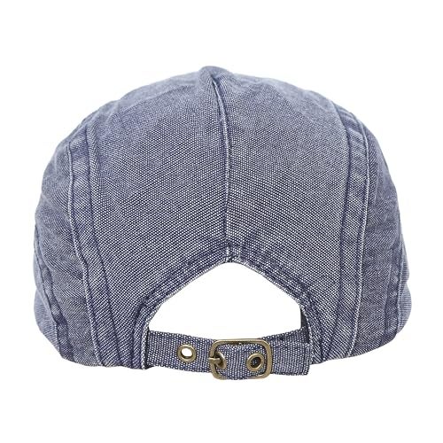 FabSeasons Denim Jeans Cotton Ivy Flat Golf Cap – Classic Newsboy Gatsby Hat for Men - Image 5