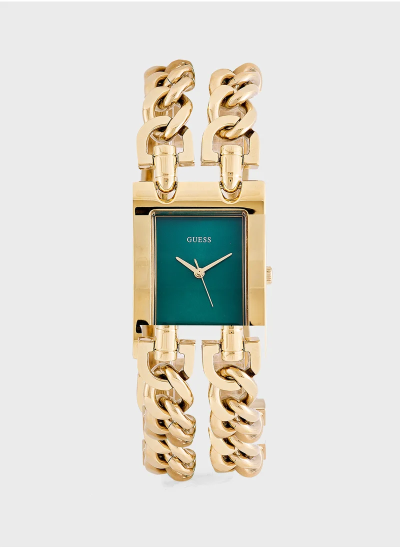 GUESS Mod Heavy Steel Strap Analog Watch