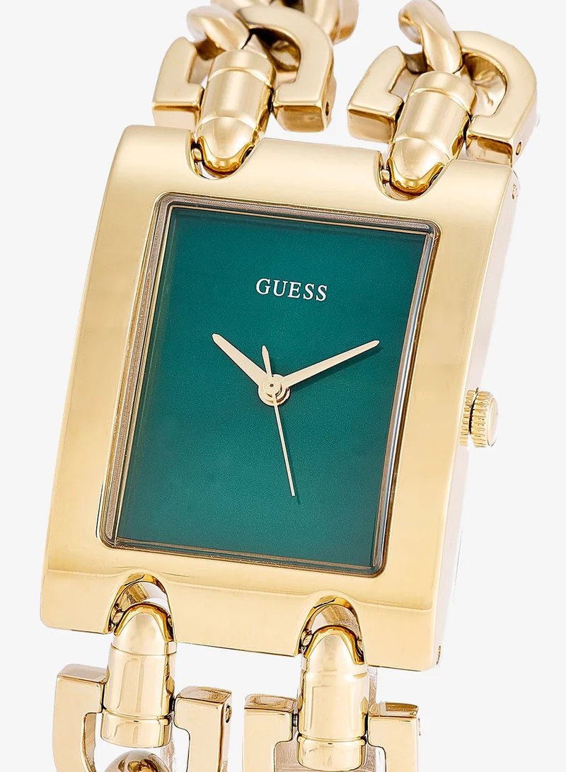 GUESS Mod Heavy Metal Ladies Gold Tone Analog Watch