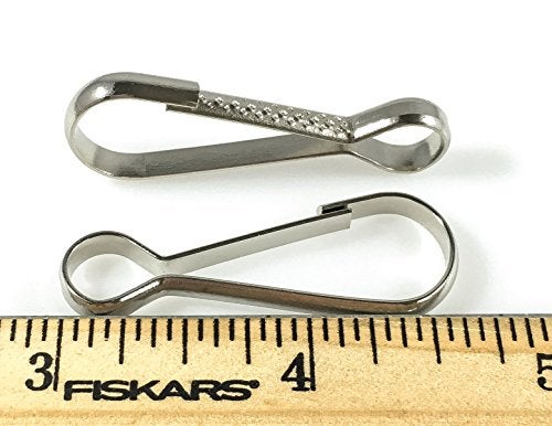 Dangerous Threads Lanyard Snap Clip Hooks Heavy Duty 1 1/2" Nickel Silver 50 Pcs - Image 2