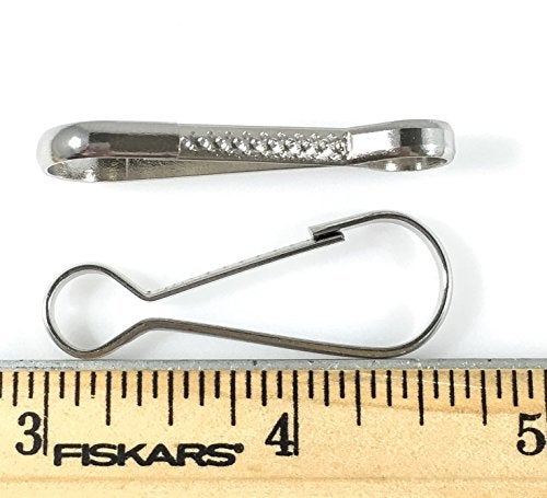 Dangerous Threads Lanyard Snap Clip Hooks Heavy Duty 1 1/2" Nickel Silver 50 Pcs - Image 4