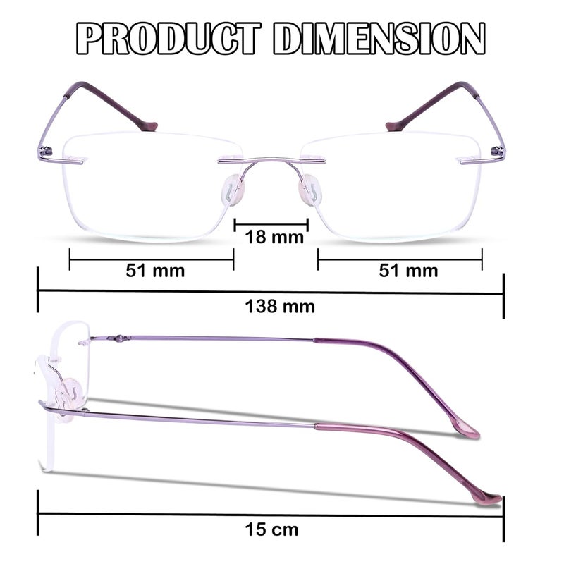 Redex Rectangular Unisex Full Rim Spectical Frame HMC - Image 4