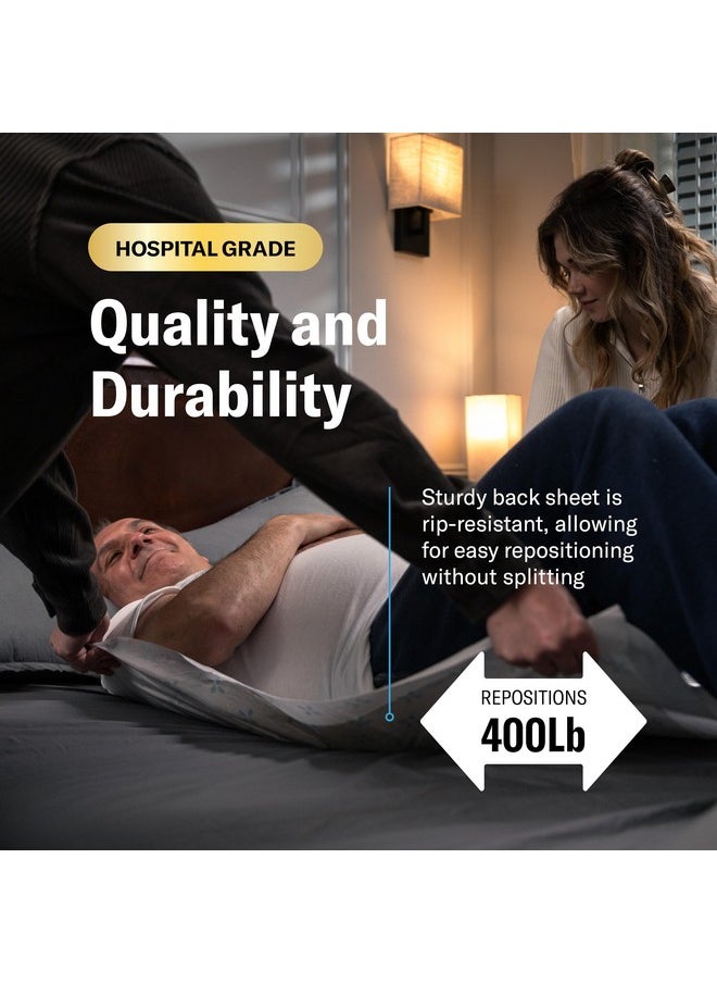 Stack Man Chucks MAX Hospital Bed Pads Disposable Adult 30 x 36 Breathable Incontinence Pads - XX-Large Pee Pads for Elderly Adults - Heavy Duty Absorbency Underpads - 400 Lbs. Patient Repositioning [26 Pads]  - Image 2