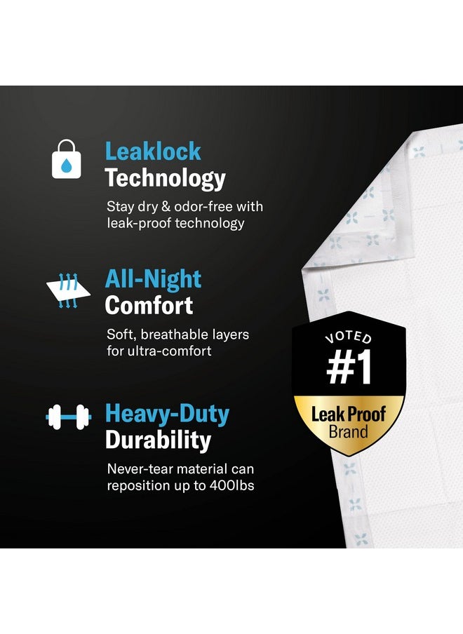 Stack Man Chucks MAX Hospital Bed Pads Disposable Adult 30 x 36 Breathable Incontinence Pads - XX-Large Pee Pads for Elderly Adults - Heavy Duty Absorbency Underpads - 400 Lbs. Patient Repositioning [26 Pads]  - Image 1