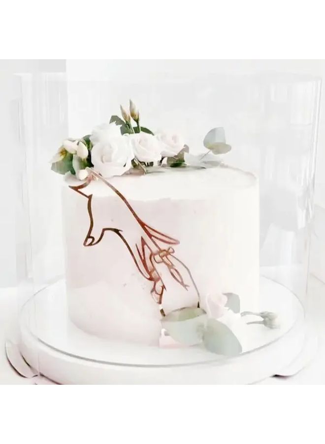 Golden Marry Me Proposal Cake Topper For Engagement Party Wedding Cake Decor - Image 3