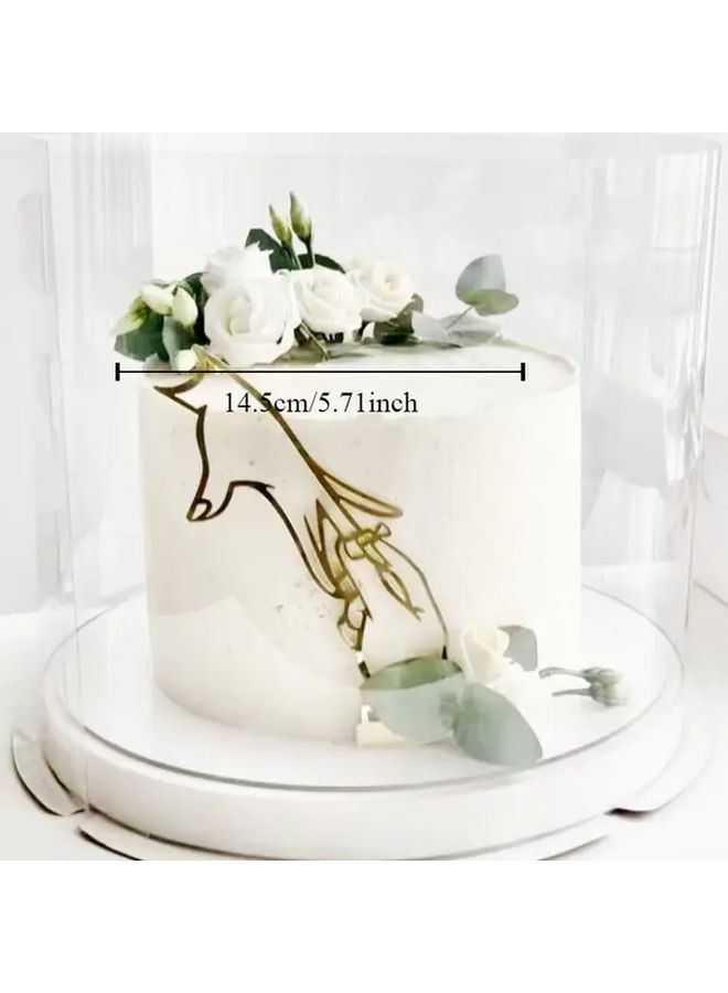 Golden Marry Me Proposal Cake Topper For Engagement Party Wedding Cake Decor - Image 5
