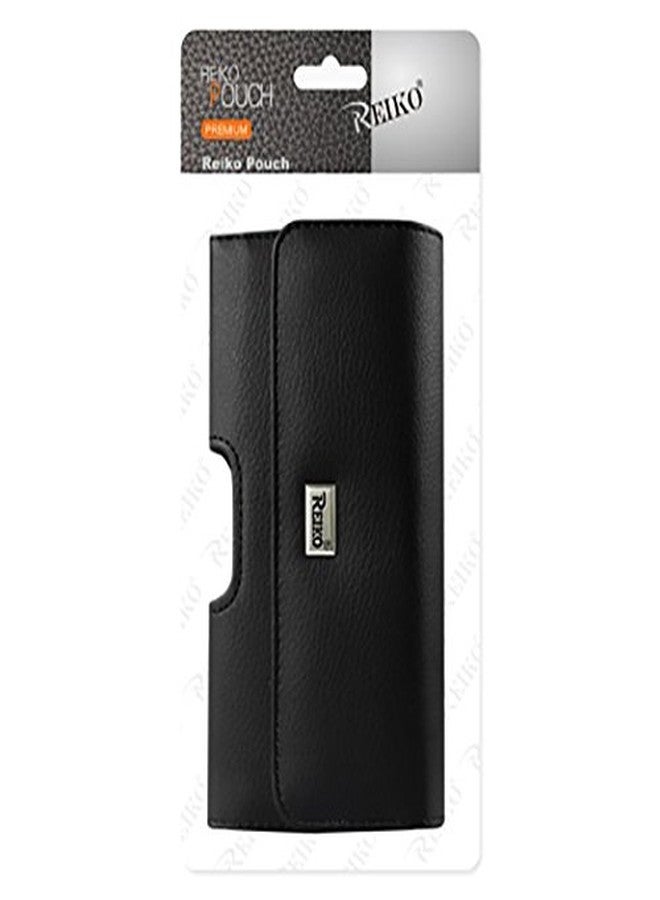Reiko Plus Size Black Leather Wallet Pouch Clip ( Plus Size Compatible with the Apple Iphone 8 Plus / 7 Plus / 6S Plus with a Heavy Duty Hybrid Case On ) and Zoomazig Stylus - Image 4