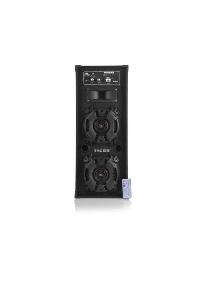 مضخم صوت TG-6350/1، بقوة 15 واط، مزود بتقنية بلوتوث وجهاز تحكم عن بعد، أبعاده 25 60  18 سم - أسود