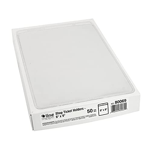 C-Line Vinyl Shop Ticket Holders, Both Sides Clear, 6 x 9 Inches, 50 per Box (80069) - Image 3