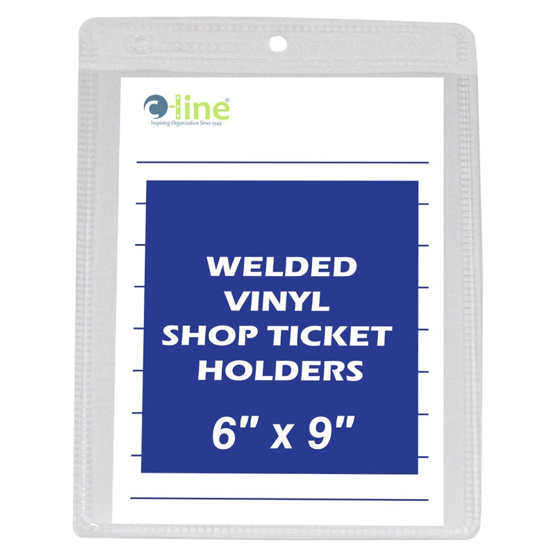 C-Line Vinyl Shop Ticket Holders, Both Sides Clear, 6 x 9 Inches, 50 per Box (80069) - Image 4