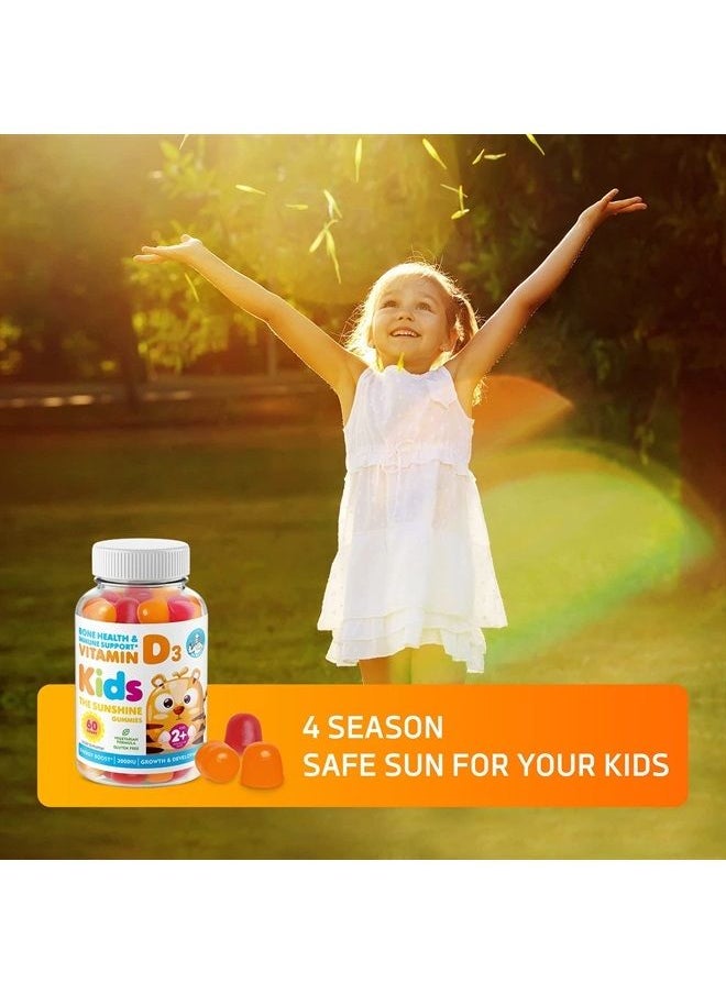 Dr. Moritz - Vitamin D Gummies for Kids & Adults 2000 IU - High-Absorption Natural Vitamin D3 Chewable Gummy Supplements 1000IU - Vegetarian Gelatin-Free Immune Support Vitamins for Children (120 Count) - Image 1