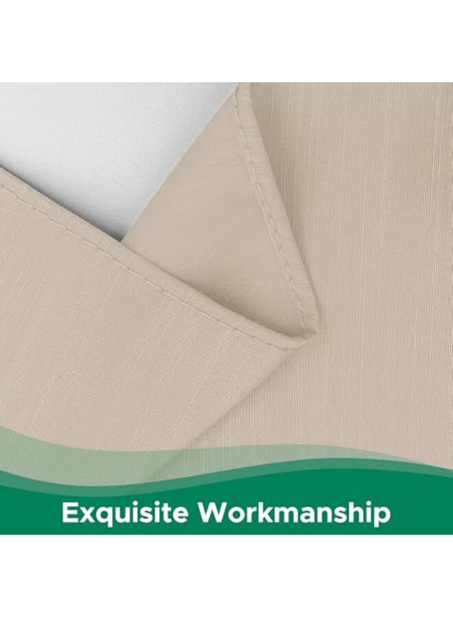 تنانير سرير ملفوفة لأسرة كوين، طولها 15 بوصة، مزودة بكشكشة مطاطية قابلة للتعديل، سهلة التركيب، مقاومة للتجاعيد والبهتان، مصنوعة من قماش فاخر ناعم الملمس، قابلة للغسل في الغسالة. - Image 5