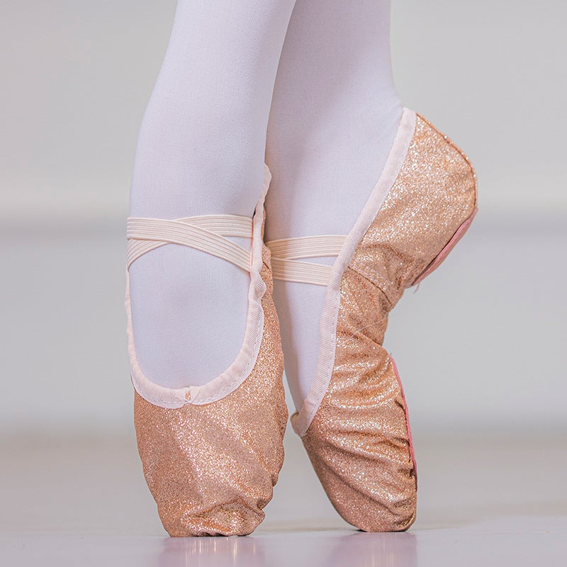 Stage performance dance shoes soft bottom belly dance shoes Golden folk dance cat claw shoes performance ballet shoes dancing shoes - Image 3
