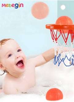 MEBEGIN Multifunctional Bath Toys, Bathtub Basketball Hoop Set with 3 No Hole Balls, Shower Toys with 2 Strong Suction Cups, Bathtub Shooting Game, Creative Fun Basketball Game, Perfect Gift for Toddlers, Suitable for Pools, Bathtubs, Windows and Doors  - Image 3