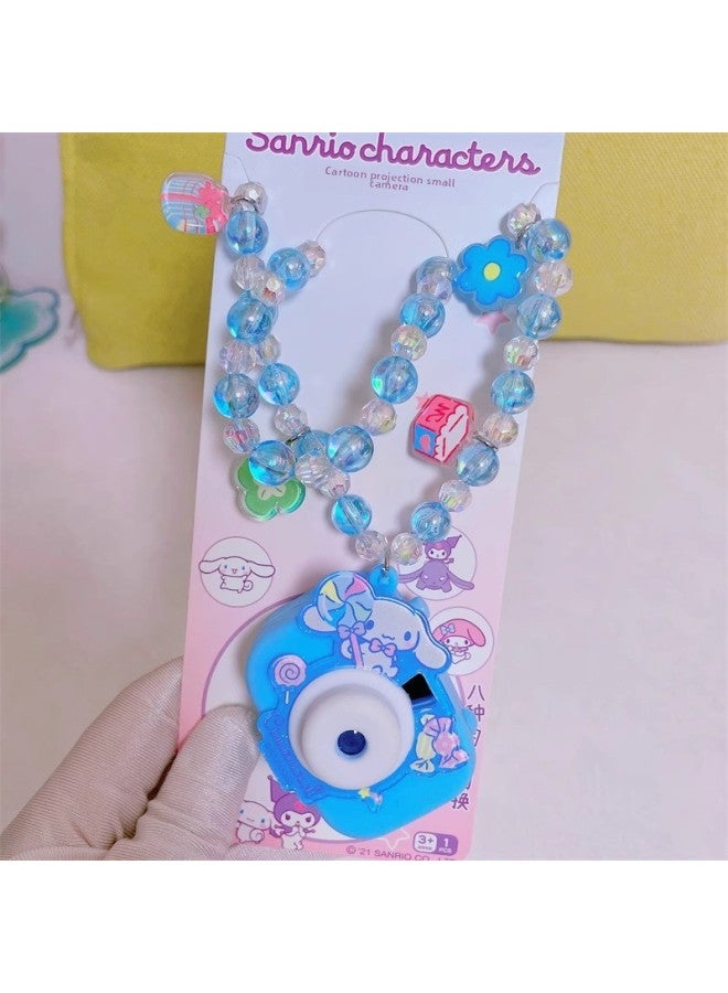 Sanrio Projection Camera Kulomi Necklace Cyber Celebrity Girls Hanging Chain Merlot Strawberry Ball Chain Toy-Color:Cinnamon Dog Lollipop Switch Projection Necklace  - Image 1