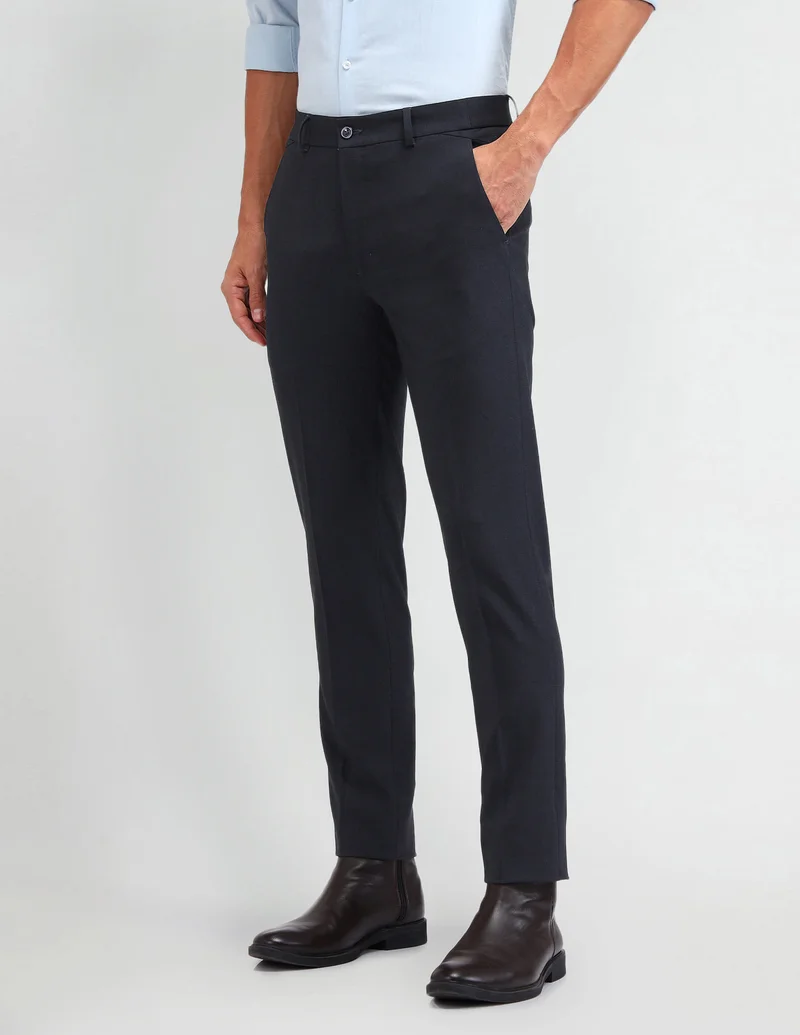 Arrow  Bi-Stretch Slim Fit Trousers for Men | Best Price UAE