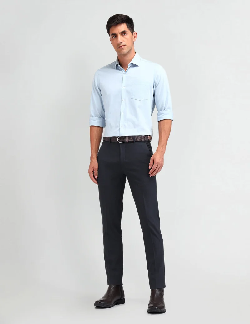 Arrow  Bi-Stretch Slim Fit Trousers for Men | Best Price UAE