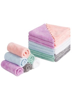 HOMEXCEL HOMEXCEL Premium Makeup Remover Cloth 24 Pack, Reusable Super Soft 7 x 7 Inch Facial Cleansing Cloths with Just Water, Highly Absorbent Microfiber Coral Velvet Face Towels Washcloths 
