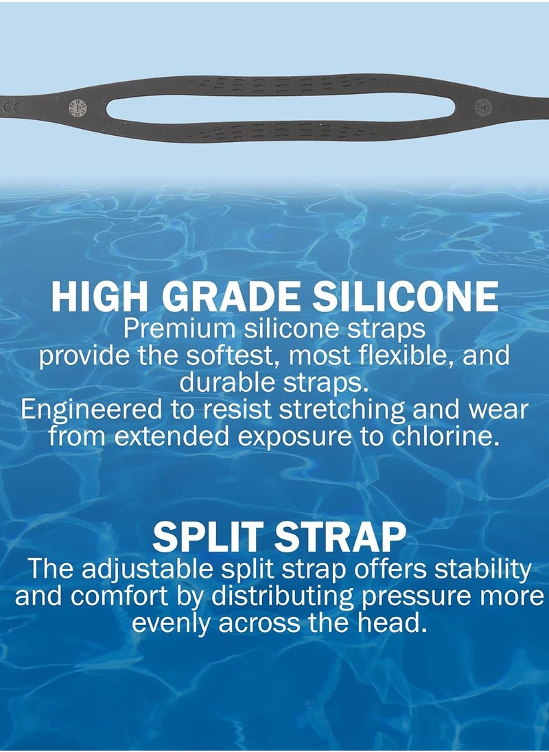 MUMS PLANET "Explore the depths of the water with clarity and confidence: Swimming goggles specially designed for water adventure enthusiasts. Waterproof swim goggles with an adjustable strap, suitable for women, men, teens, children, and professional athletes. Perfect for swimming, surfing, diving, and training."  - Image 3