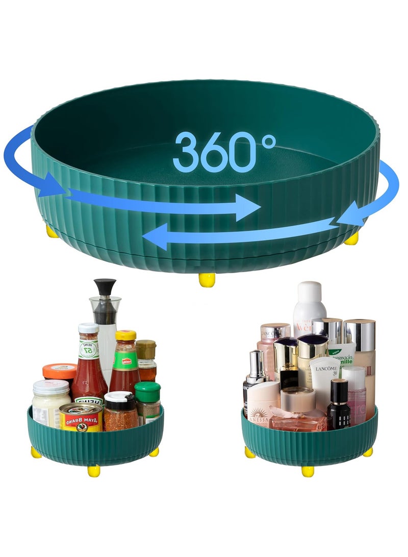 Multi-Use Carousel and Organizer with 360° Rotating Tray for Convenient Storage of Cosmetics, Toiletries, Jewelry, Makeup, Kitchen Items, and More - Image 1