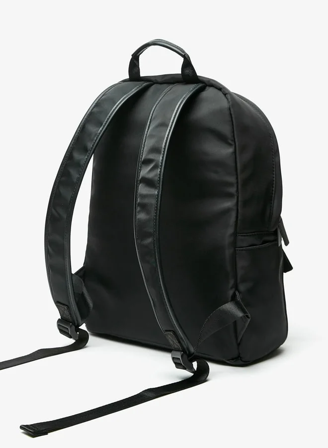 لي كوبر Logo Print Backpack with Adjustable Straps