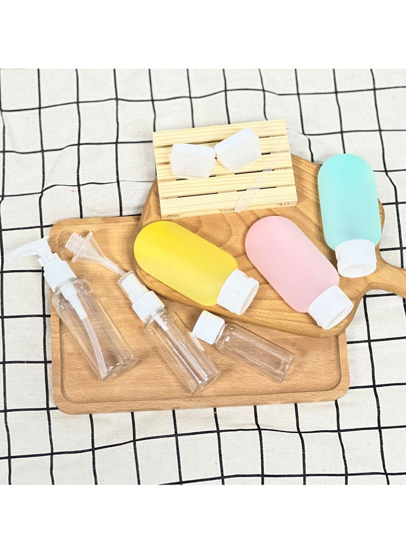 11-PCS Luxury Cosmetic Containers Set - Refillable Leakproof Skincare Bottles for Serums, Creams & Makeup, Halal-Certified Travel Kit with Gold Accents (Perfect Arabic Beauty Gift) - Image 1