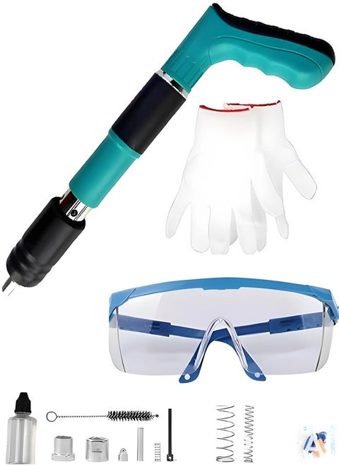Hand nail gun for installing nails in concrete and iron