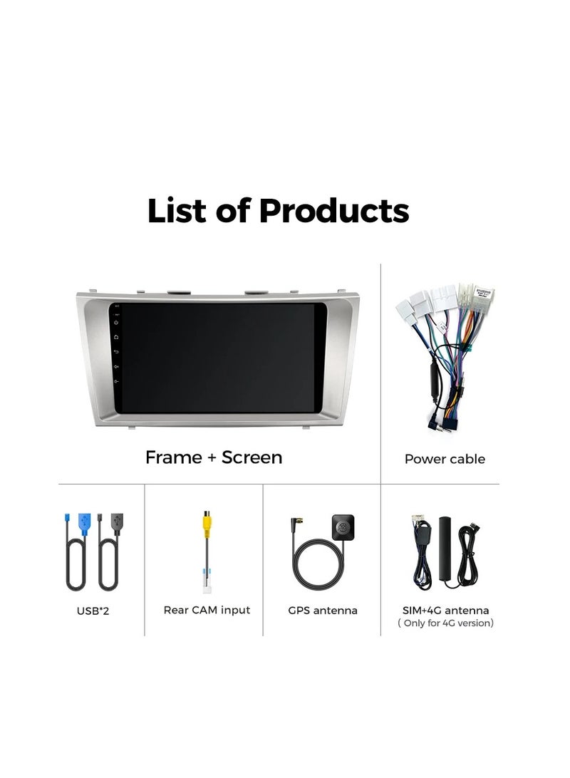 ام ان تي شاشة تويوتا كامري 2006 -2011 هي جزء من نظام المعلومات والترفيه في السيارة يعمل بنظام التشغيل Android ويدعم ميزات مثل Apple CarPlay وAndroid Auto، مما يتيح لك توصيل هاتفك الذكي بسهولة كما أنها توفر دقة عالية تصل إلى 1080 بكسل، مما يجعلها ممتازة لعرض المعلومات والخرائط بوضوح - Image 4