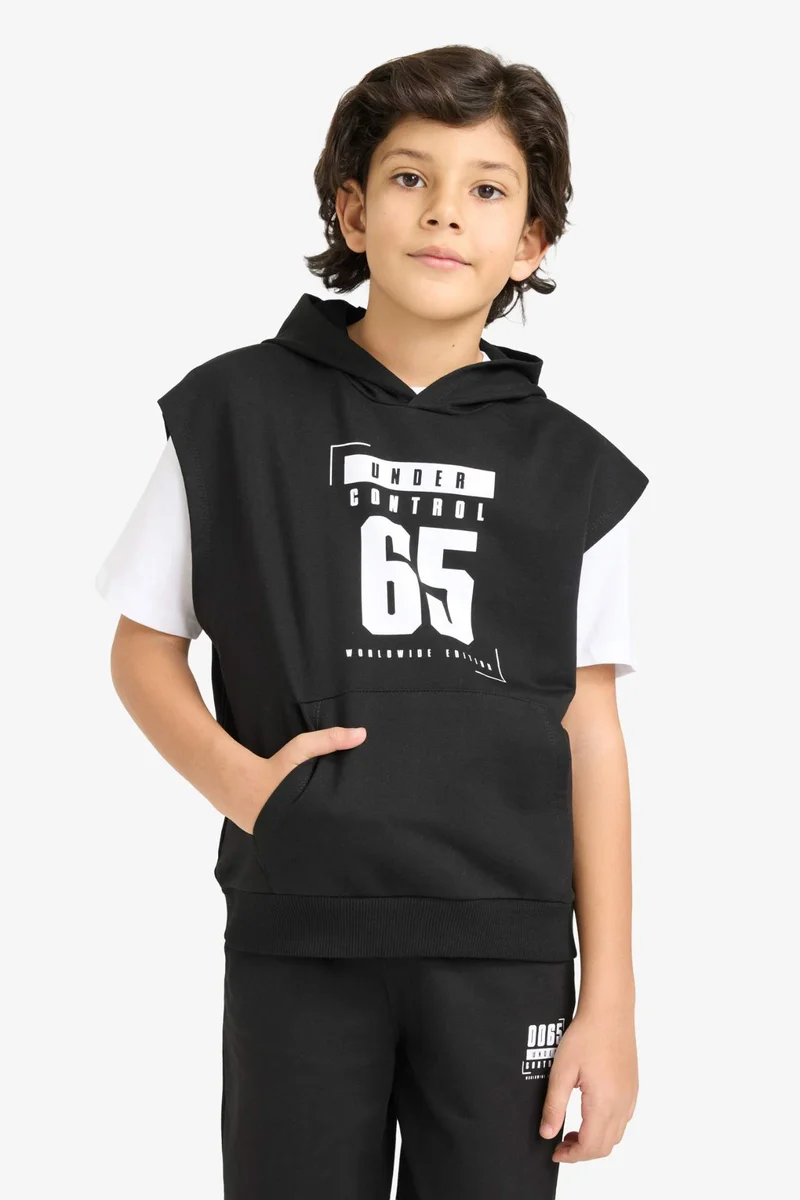ديفاكتو Boy T-Shirt Sweatshirt Sweatpants 3 Piece Set