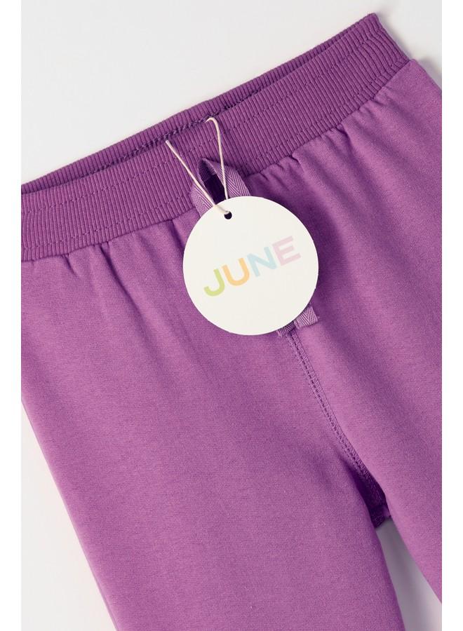 جون بنطلون قطني أساسي "يونيو بيبي" بلون دامسون - Image 4