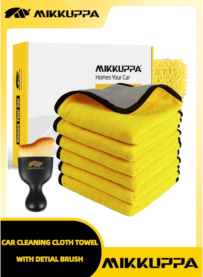 MIKKUPPA Car Cleaning Cloth Towel with detial brush - Image 1