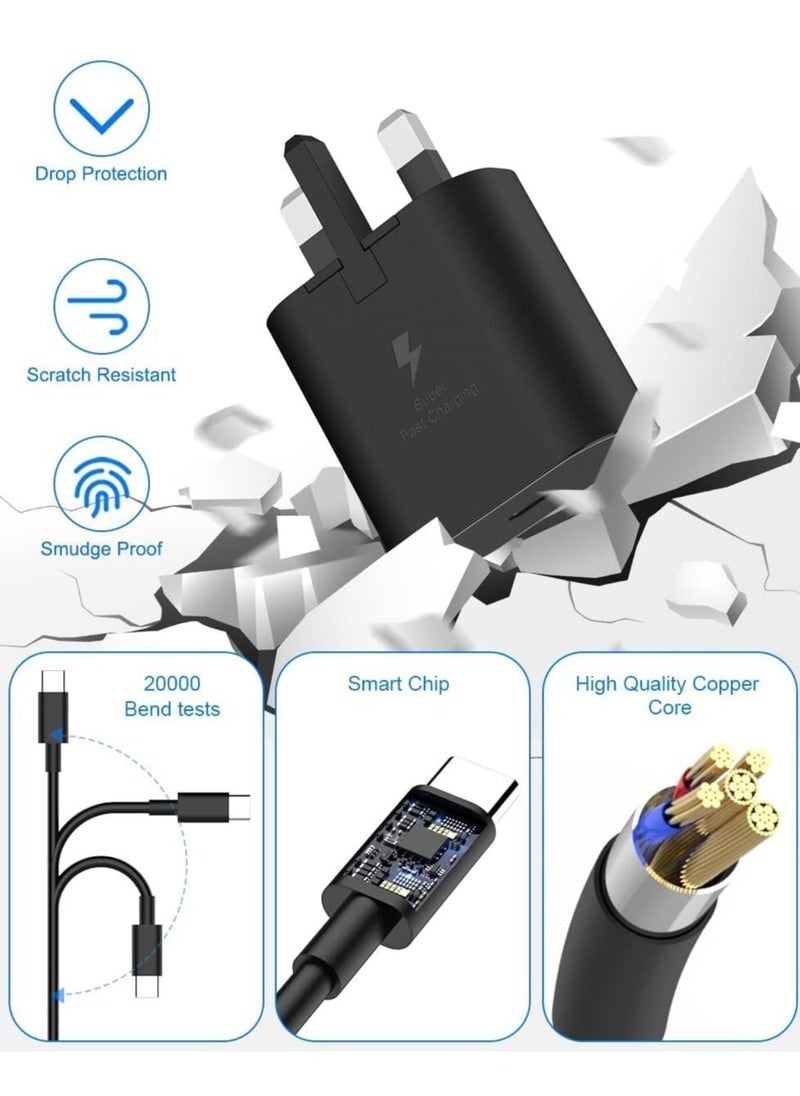ELTRAZONE - 45W USB C Charger for Samsung Galaxy S22/S22+/S21/S21 FE/S21 Ultra/S20/A23//A32/A33/A53/A73, Type C PD3.0 & PPS Super Fast Charger Plug with 1.5m Charging Cable - Image 1