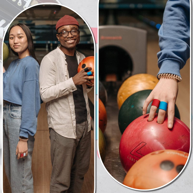 Sratte Bowling Thumb Tape Bowling Protective Performance Tape Finger Protection Bowlers Accessories Assorted Colors Bowler Thumb Tape Pre Cut Bowling Tape Thumb Sock (150 Pieces Multi Color Solid Style) - Image 4