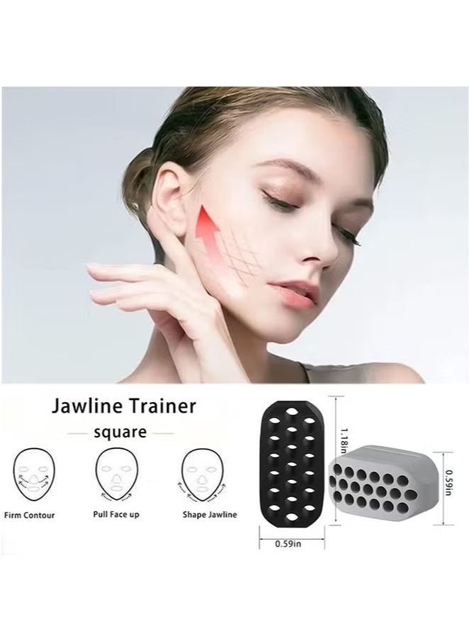 جهاز تمارين الفك المكون من 4 قطع، جهاز تمارين الوجه، جهاز تقوية خط الفك، تقوية الرقبة، جهاز تقليل الذقن المزدوجة - Image 2