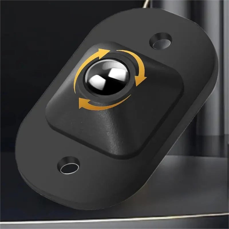 Black Adhesive Caster Wheels 32pcs Anti Rust Stainless Steel Furniture Wheels - Image 5