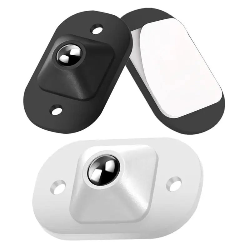 Black Adhesive Caster Wheels 32pcs Anti Rust Stainless Steel Furniture Wheels - Image 3