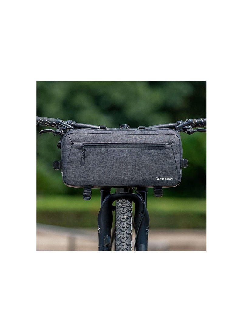 GGOOT Practical Bicycle Bag Multifunctional Bike Bag Large Capacity Bike Front Storage Bags Anti-Drop Wear-Resistant Cycling Bag Crossbody Bag  - Image 5