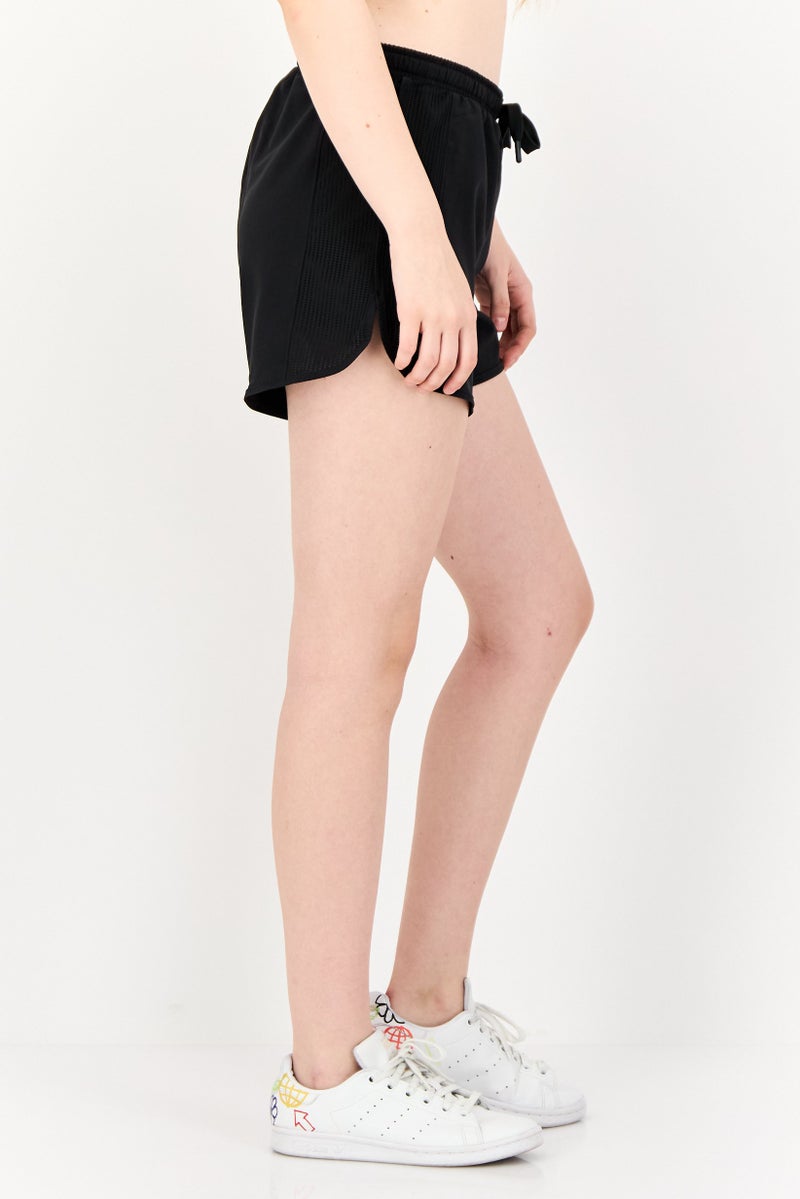 Reebok Women Sportswear Fit Drawstring Training Shorts, Black  - Image 4