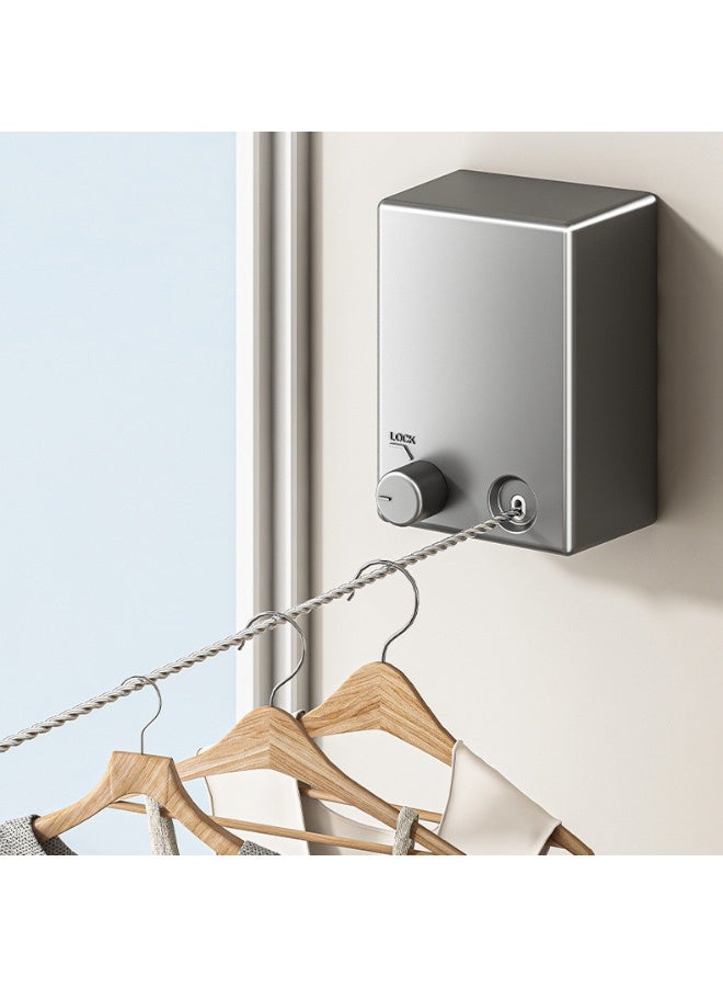 حبل غسيل قابل للتمديد من الفولاذ المقاوم للصدأ – 420 سم - Image 2